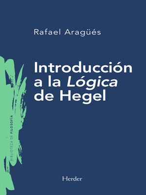 cover image of Introducción a la Lógica de Hegel